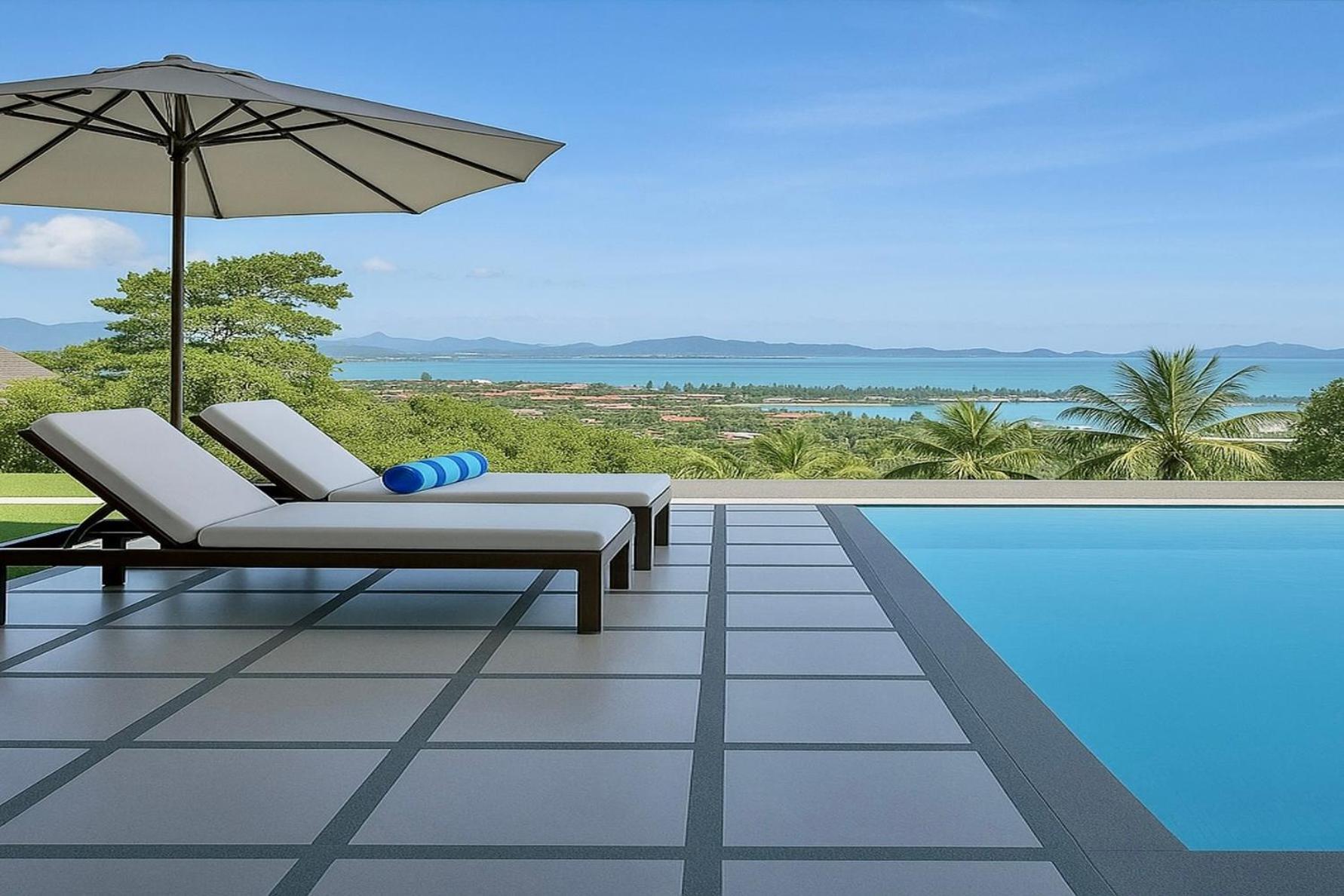 Aroha Seaview Villa - Private Pool - パンタイ・サナング エクステリア 写真